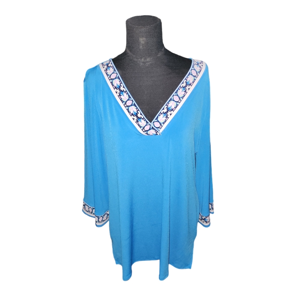 JM COLLECTION SIZE LARGE, SKY BLUE